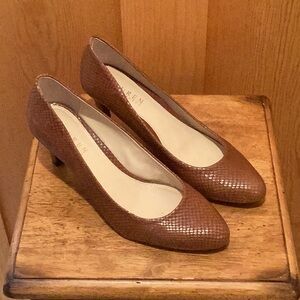 Ralph Lauren Brown Lizard Heels